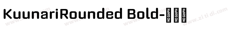 KuunariRounded Bold字体转换